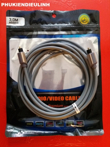 Cáp quang audio choseal dài 1,5m/3m/5m chính hãng