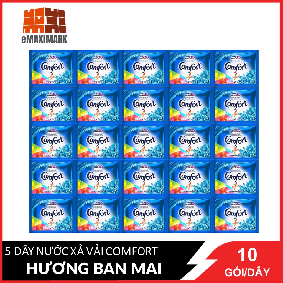 [HCM ship 2h] COMBO 5 dây Comfort 1 lần xả 10 gói x5