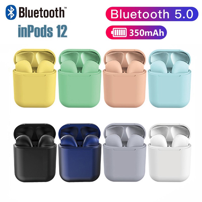 [HCM][ĐƯỢC CHỌN MÀU] - TAI NGHE BLUETOOTH INPOD I12 BẢN CAO CẤP CHIP 5.0 BLUETOOTH TAI NGHE BLUETOOTH KHÔNG DÂY I12S HAY HƠN I7S TAI NGHE BLUETOOTH NHÉT TAI TAI NGHE BLUETOOTH PIN TRÂU CHO MỌI ĐT