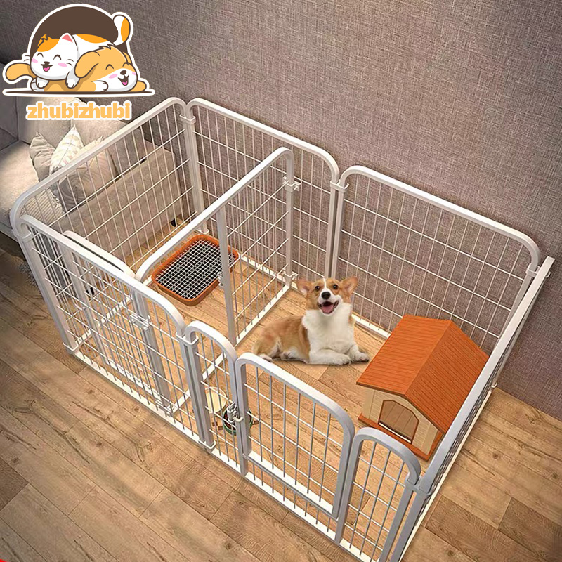 ❤️Chuồng chó chuồng mèo Có thể gập lại Không gian rộng rãi có khay Chuồng chó cưng vừa và lớn chắc chắn và bền