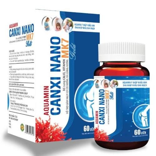 Viên Uống Bổ Sung Canxi, Vitamin D3, AQuamin 400mg Nhập Khẩu Anh, Canxi MK7 Giúp Phát Triển Chiều Cao Ở Trẻ, Giảm Loãng Xương Ở Người Lớn - Hộp 60 viên - AQuamin Canxi MK7