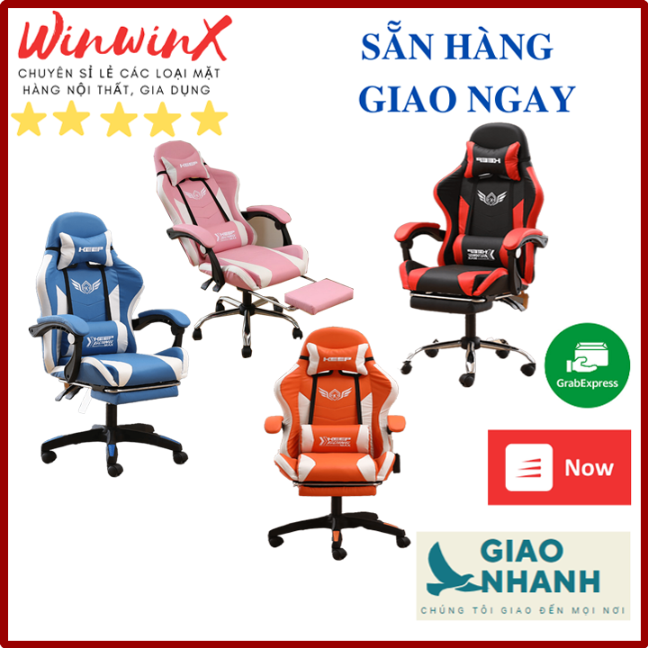 Ghế xoay chơi game mẫu mới 2022, ghế gaming bọc Da PU, ghế văn phòng, ghế làm việc đệm cao su non  Hàng Nhập Khẩu Chất Lượng Cao