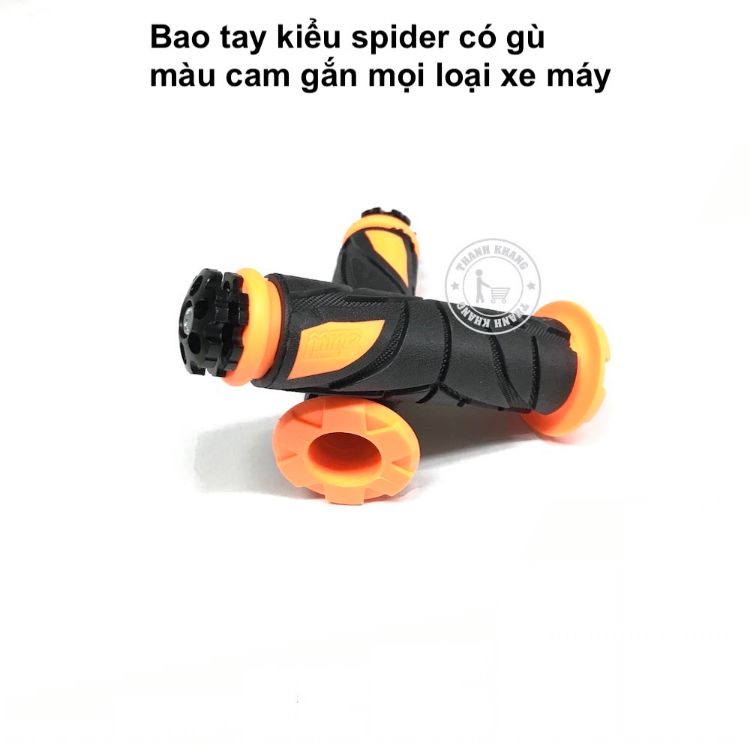 [HCM]Bao tay xe máy kiểu spider dáng thể thao cá tính có gù gắn mọi loại xe Thanh Khang SPDR35-CAM (Cam)