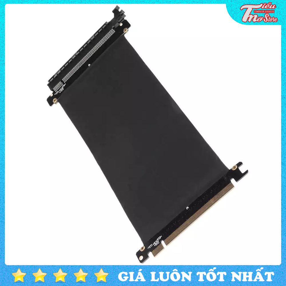 Cáp Riser nối dài PCI-E 16x | Cáp nối dài card vga chuẩn tốc độ cao - Đầu vuông 90 độ