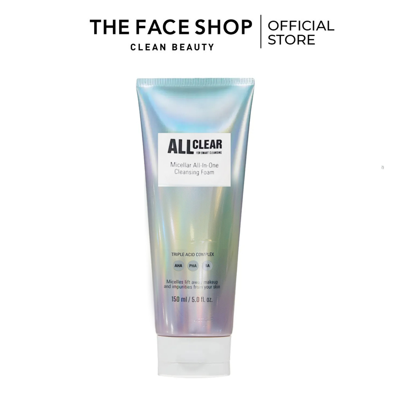 Sữa Rửa Mặt Làm Sạch Đa Năng THEFACESHOP All Clear All-In-One Foaming Cleanser 150ml