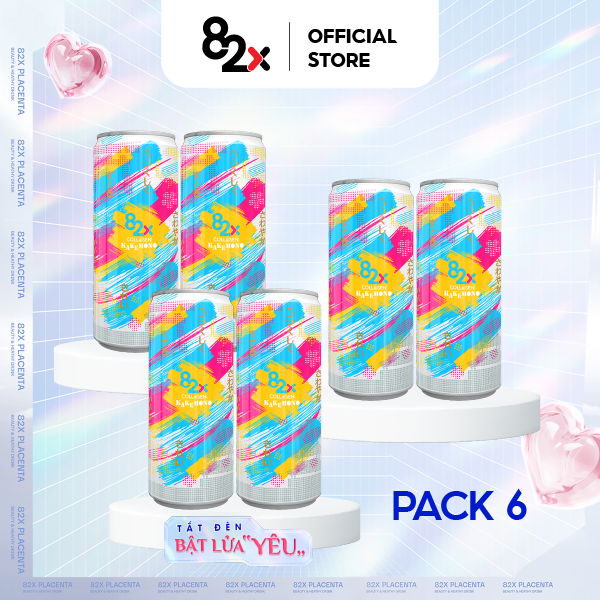 82X Nước uống giải khát đẹp da Kakemono 245ml/lon