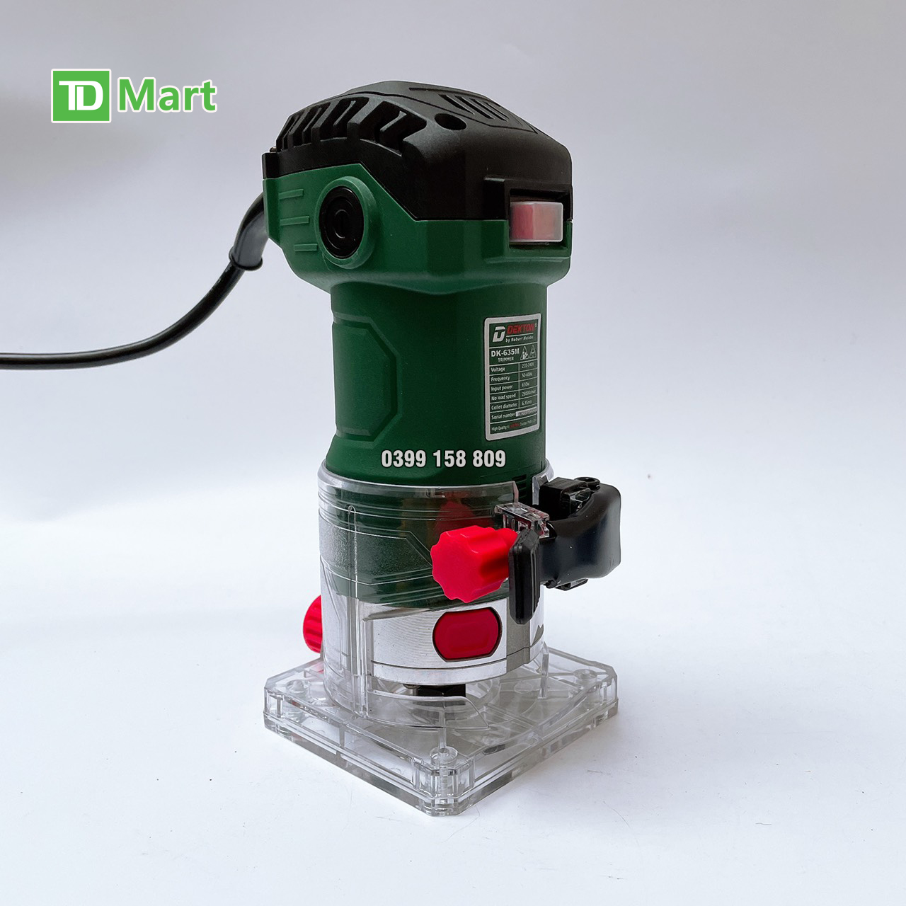 Máy soi, phay gỗ alu cầm tay dekton dk -635m