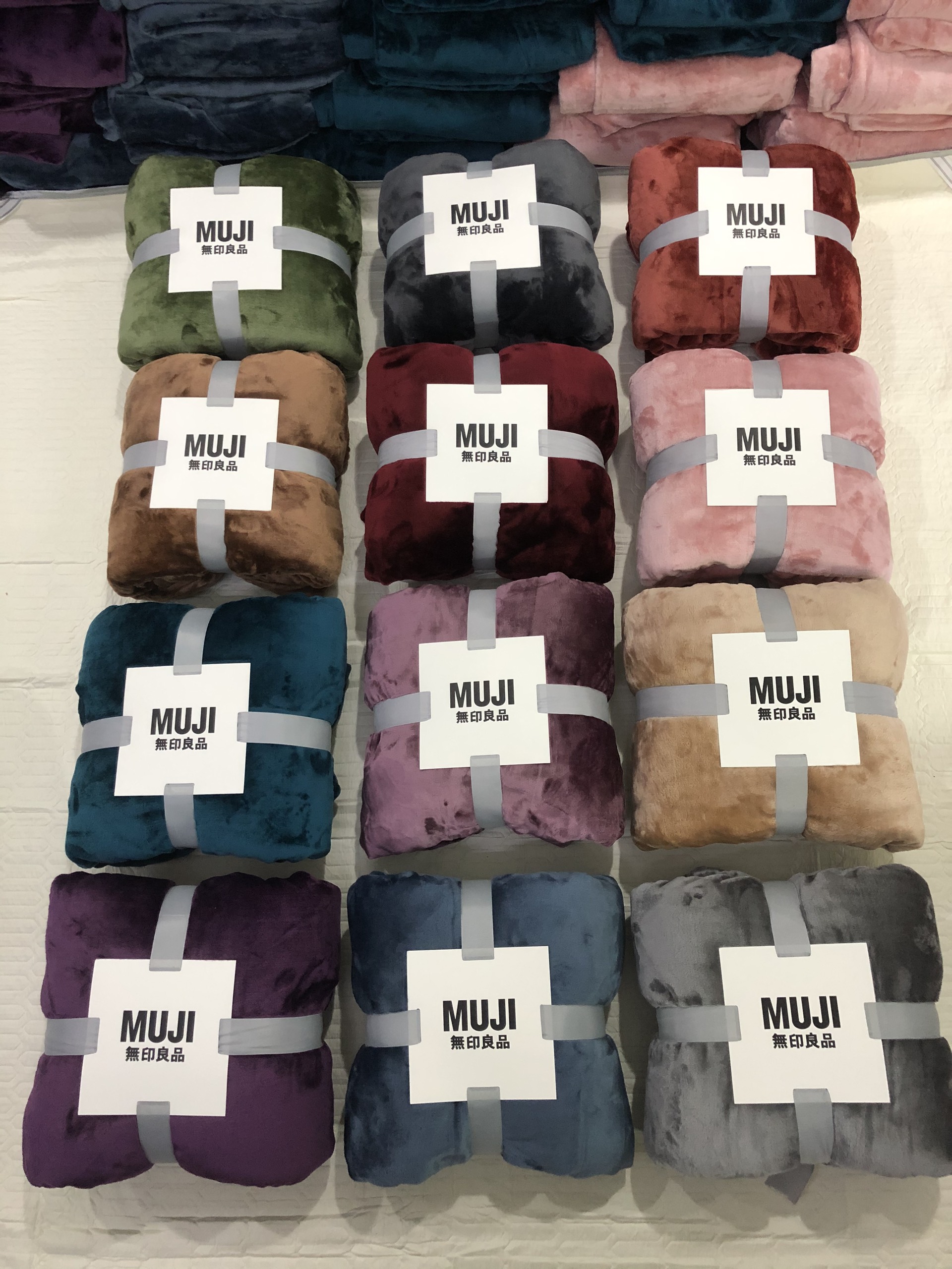 Chăn lông tuyết Muji siêu mềm mịn, Chăn tuyết xuất nhật