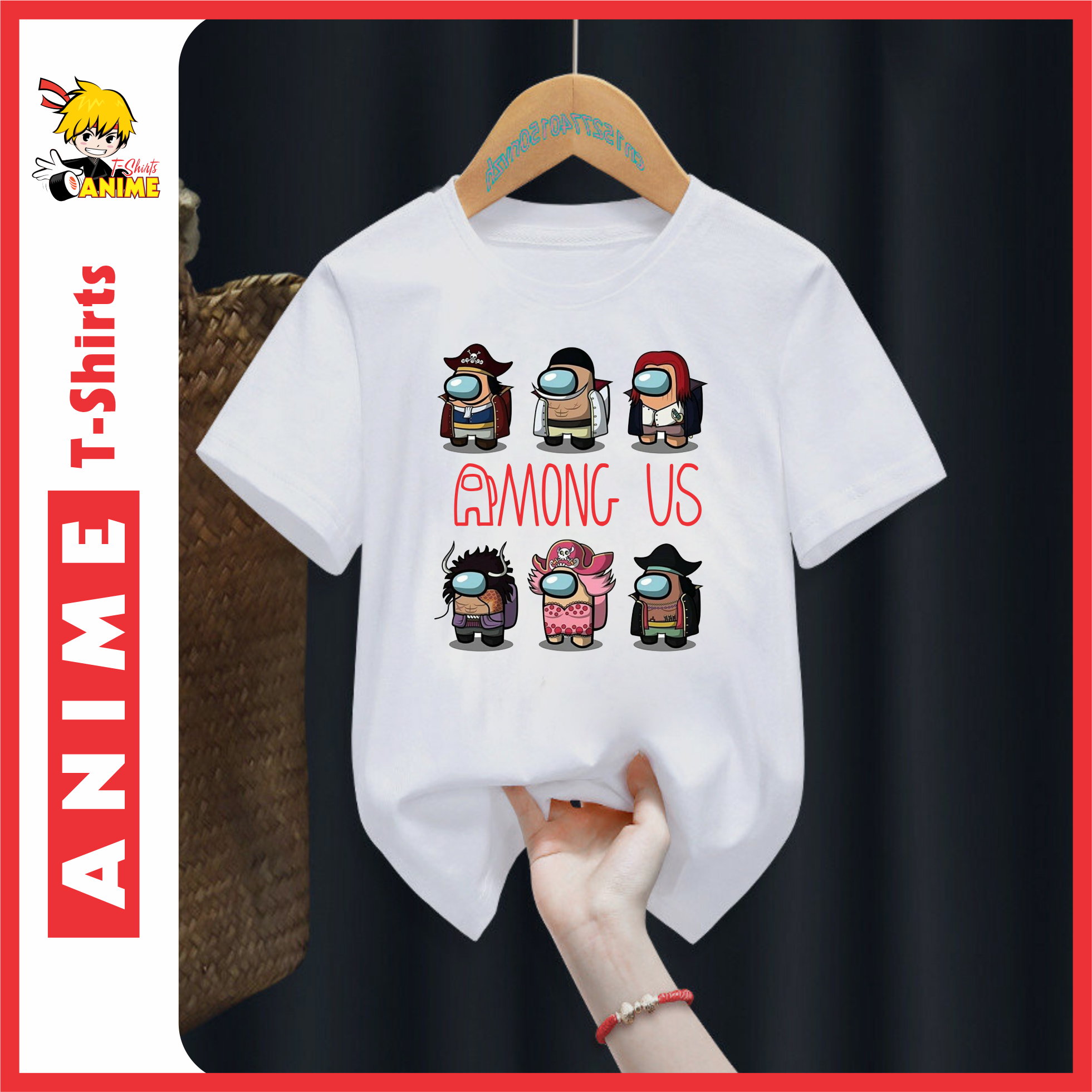 Mẫu áo among us phiên bản tứ hoàng - one piece siêu độc lạ