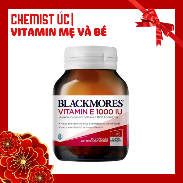 Viên uống vitamin e - blackmores vitamin e 1000iu 30 viên úc