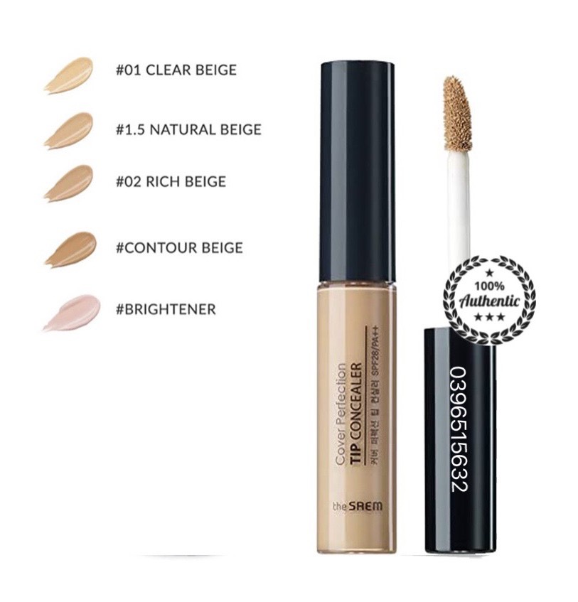 Kem Che Khuyết Điểm The SAEM Cover Perfection Tip Concealer