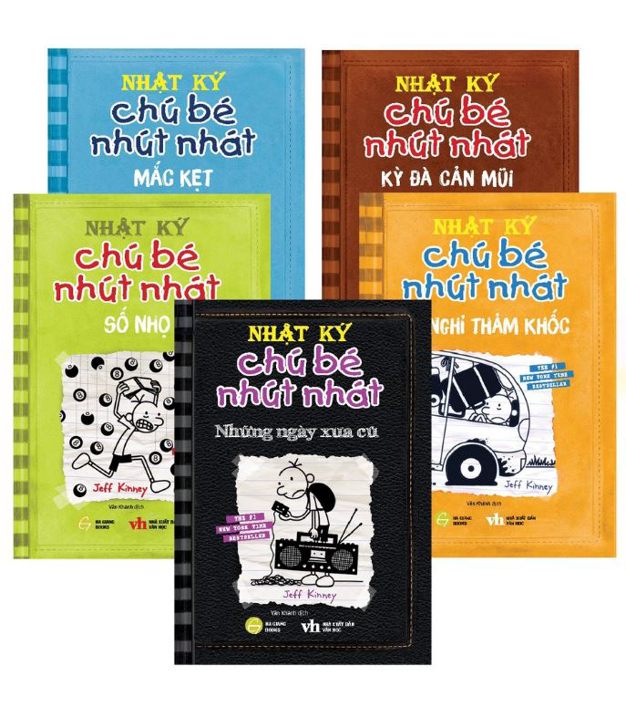 Sách - Nhật Ký Chú Bé Nhút Nhát bộ 5 tập 6,7,8,9,10 (diary of a wimpy kid) - Phiên bản tiếng Việt