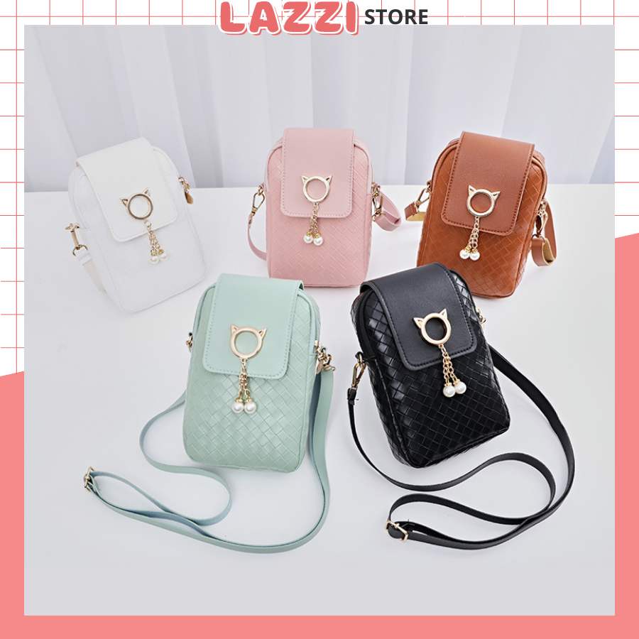 Túi đeo chéo nữ mini dễ thương đi học đi chơi phong cách Hàn Quốc LAZZI TX278