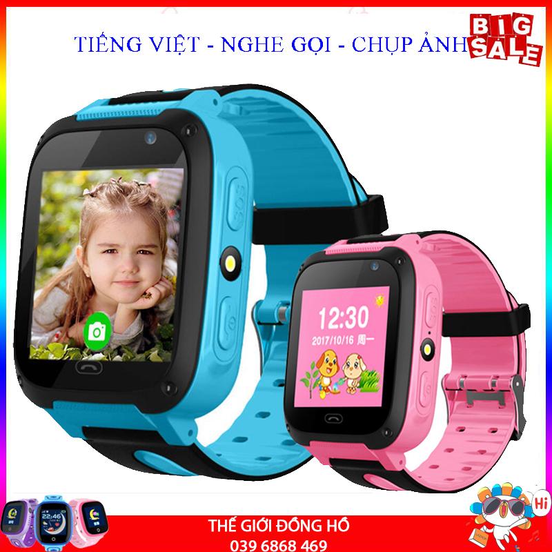 [Flash Slae] Đồng Hồ Định Vị Thông Minh S04 Dành Cho Trẻ Em Có Tiếng Việt. Đồng Hồ Định Vị Hỗ Trợ Camera Và Đèn Pin Soi Sáng