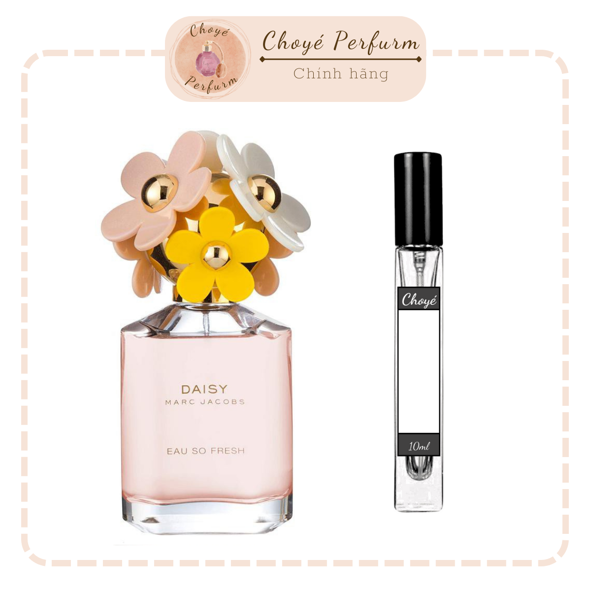 Nước hoa nữ chính hãng Marc Jacobs Daisy Eau So Fresh chai chiết 10ml