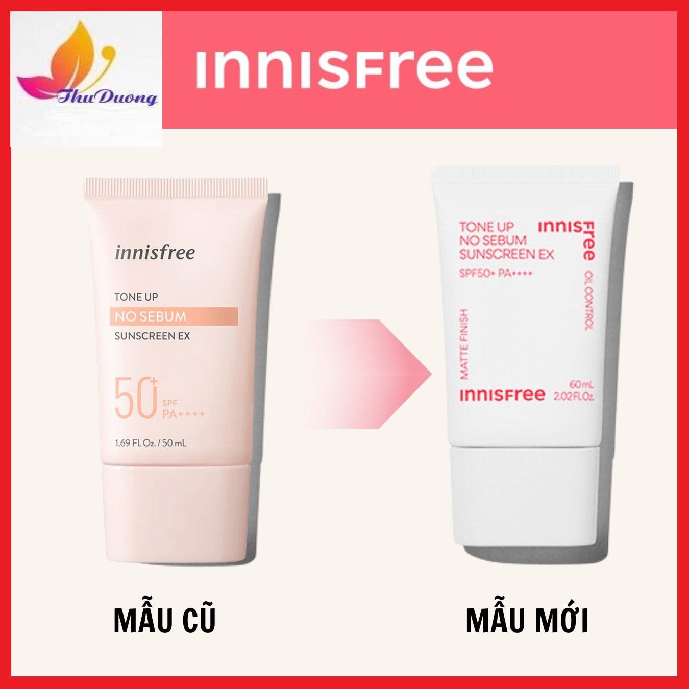 [HCM]Kem Chống Nắng Dành Cho Da Dầu Và Nhạy Cảm Innisfree Tone Up No Sebum Sunscreen SPF35 PA+++