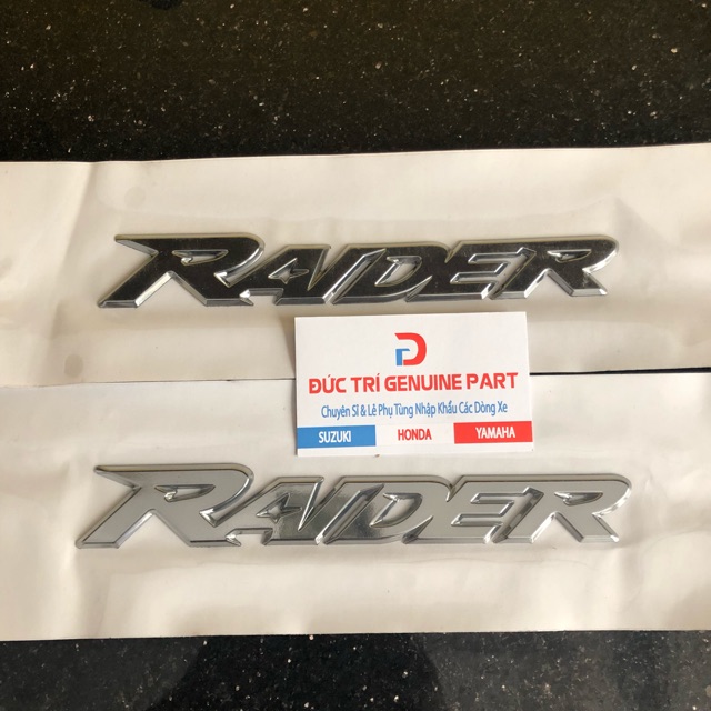 Tem chữ nổi raider fi-zin chính hãng suzuki