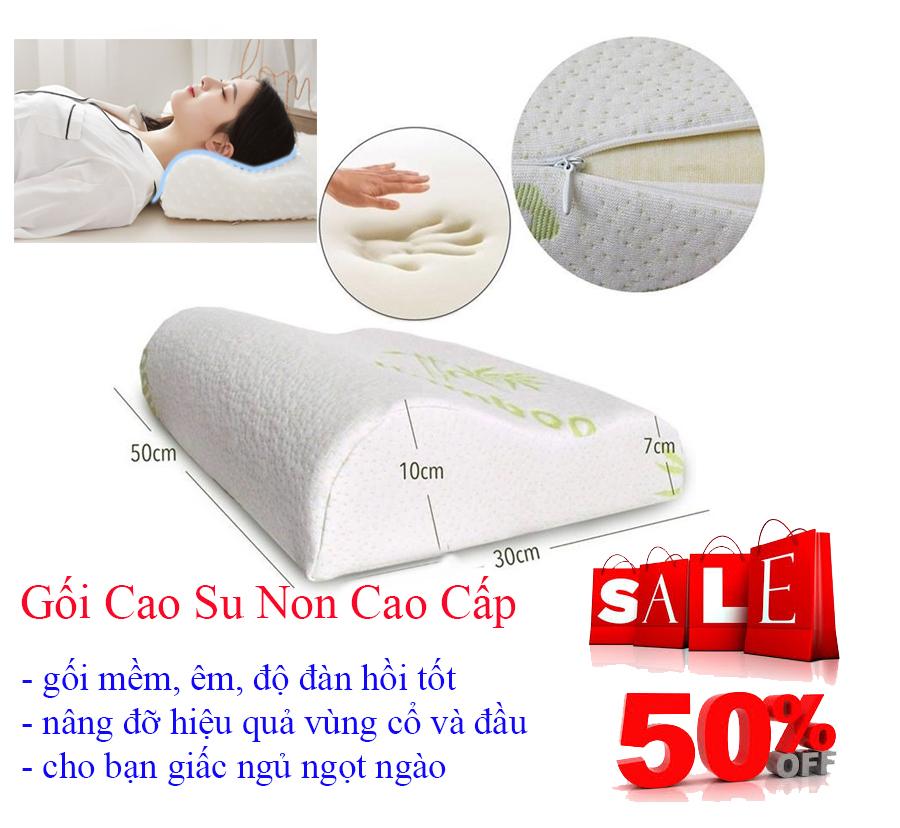 [HCM]Gối chống ngủ ngáy Gối cao su non chất lượng  cao su non nhưng chất lượng cao cho bạn giấc ngủ ngonBảo Hành 1 đổi 1 khi giấc ngủ ko ngon.