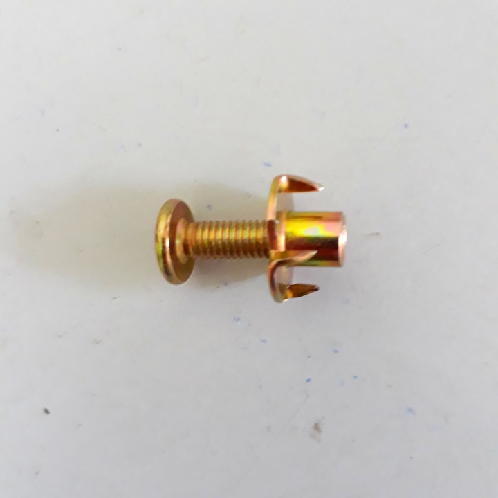 TÁN CHẤU 6LY KÈM BULONG LỤC GIÁC CHÌM ĐẦU DẸT M6x15-30 (túi 50 bộ)