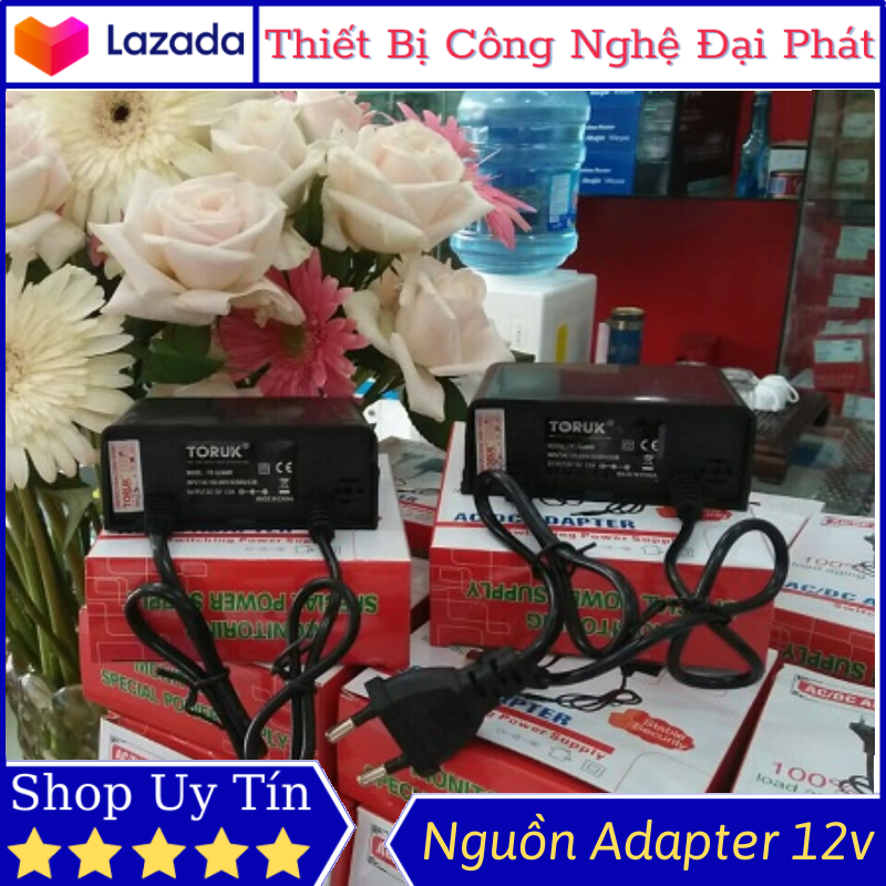 Nguồn adapter toruk 12v 2a nguồn ngoài trời chống nước sử dụng cho camera , modem , đèn , v.v - bảo hành chính hãng