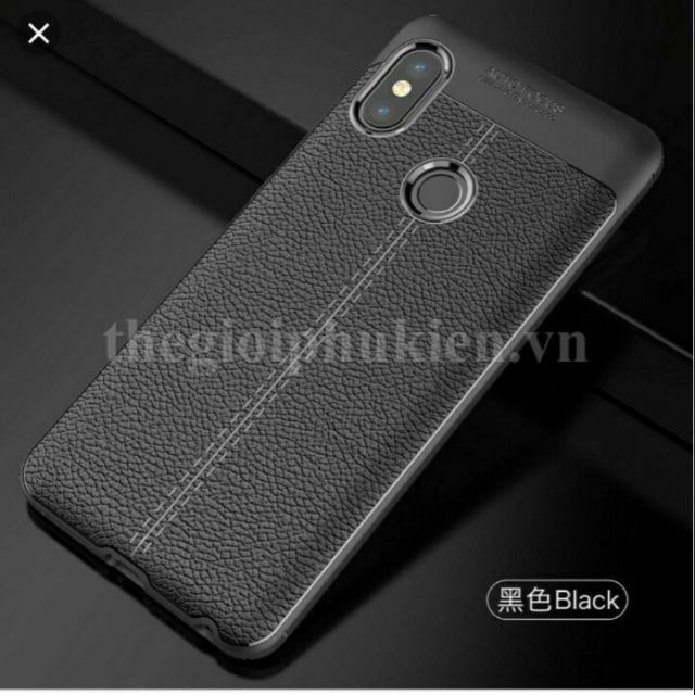 Ốp lưng dẻo vân da auto focus cho xiaomi redmi s2