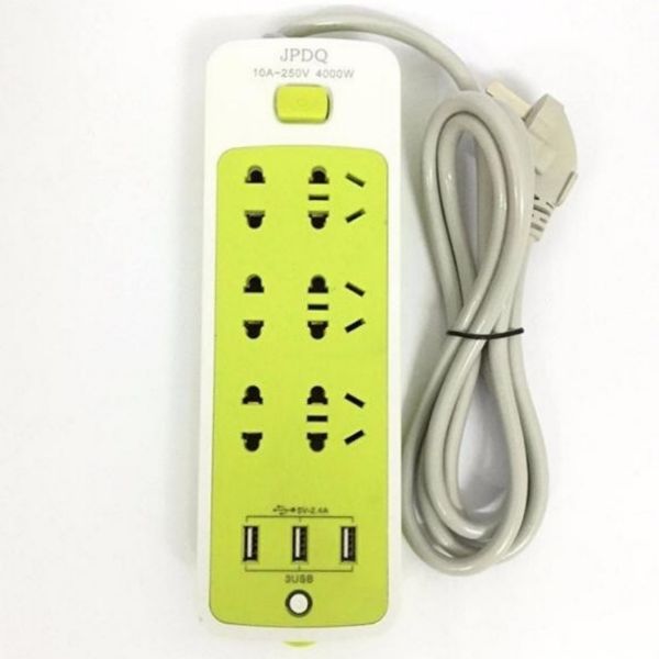 Ổ cắm điện chống giật có 3 cổng sạc usb