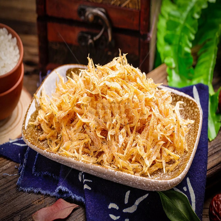 Tép khô, tép sấy khô, tép sấy khô nấu canh, tép biển khô cà mau loại 1, cực ngon, túi hút chân không tại vựa khô má năm.