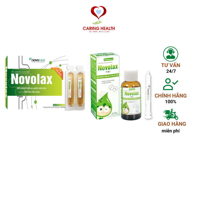 Chất xơ hòa tan Novolax giảm táo bón, tốt cho tiêu hoá