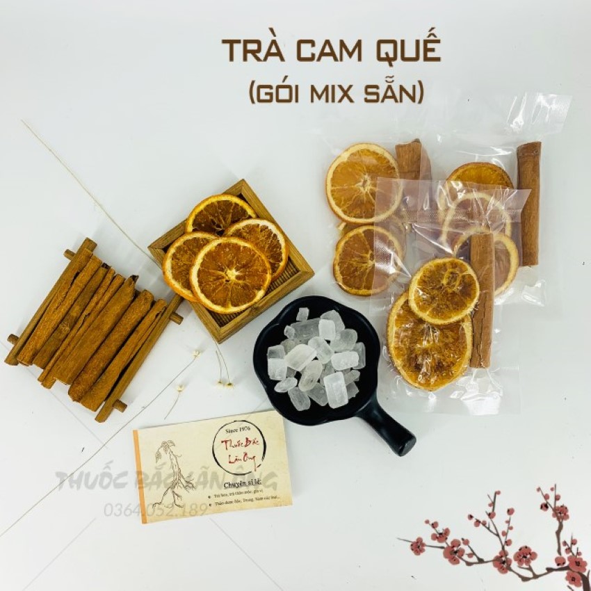 Trà cam quế sấy lạnh, 20 set mix sẵn, trà thảo mộc giữ ấm cơ thể, tốt cho tiêu hóa - Lãn Ông Giá  129,000 Đồng*Miễn phí vận chuyển