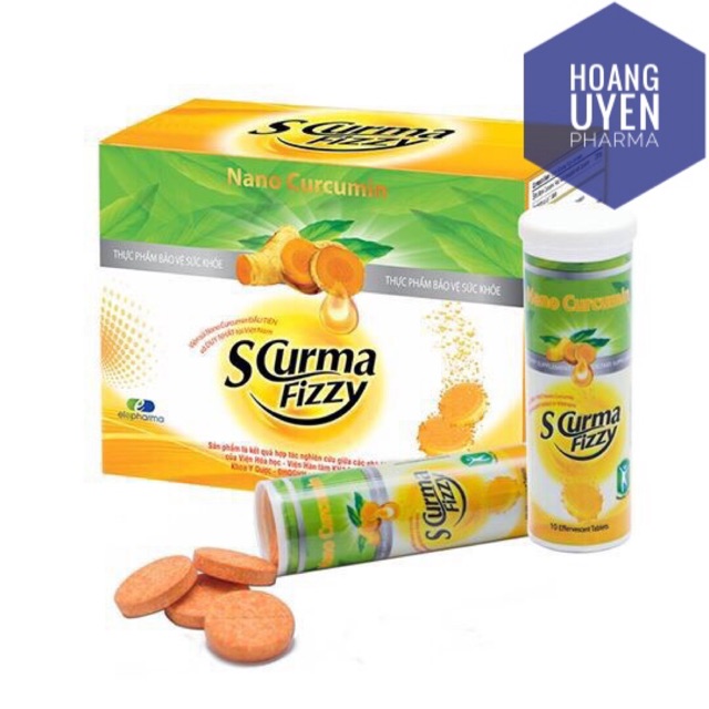 Viên sủi nghệ Scurma Fizzy - Hộp 20 viên