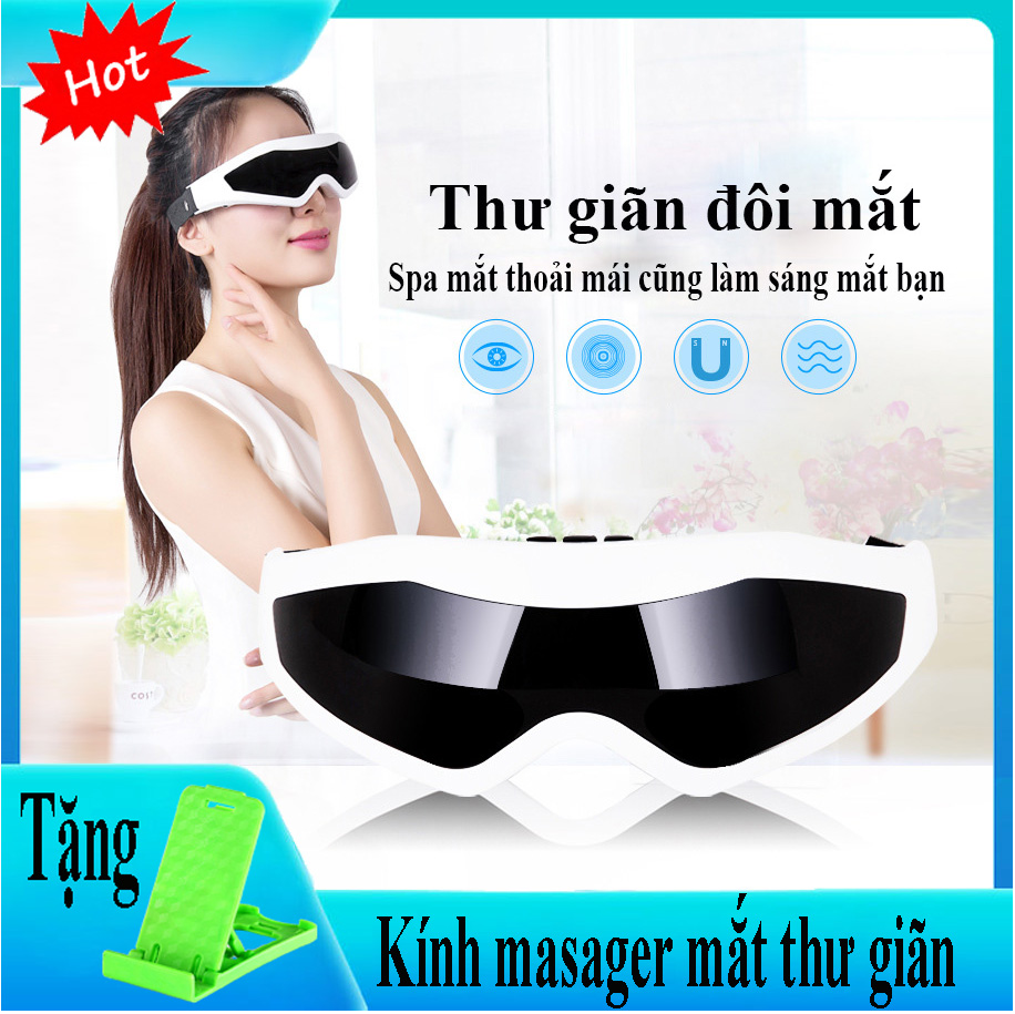 Kính Massage mắt ,nhỏ gọn , tiện lợi - Kính mắt cơ chế đa năng massage mắt giúp bạn có những phút giây thư giãn thoải mái, hiệu quả - kèm quà tặng hấp dẫn