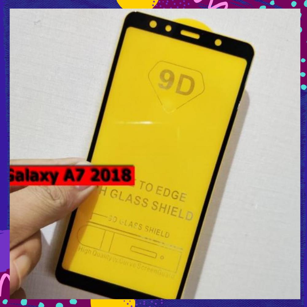 Kính Cường Lực Full Màn Hình 9D Ss Galaxy A7 2018/A750 tặng keo chống hở mép