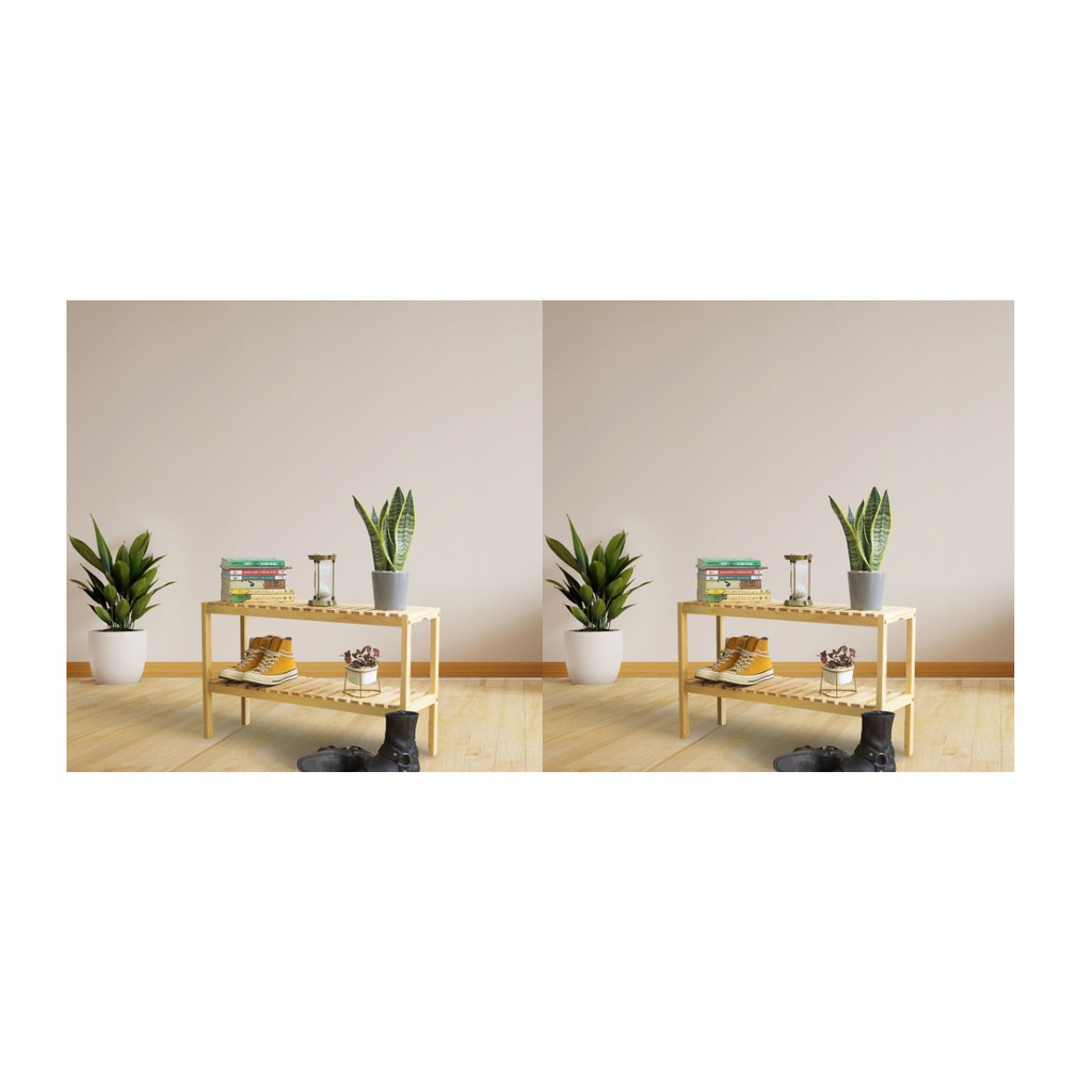 Kệ Gỗ 2 Tầng Trang Trí Đầu Giường - Kệ Gỗ Trang Trí Nội thất Nhà Siêu Đẹp Gỗ Tự Nhiên.