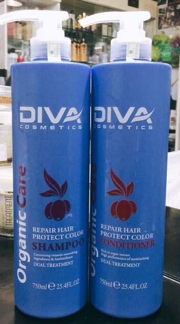 Dầu gội xả DiVa phục hồi tóc hư tổn cấp độ3 - 750ml Tặng Dầu Dưỡng Classic