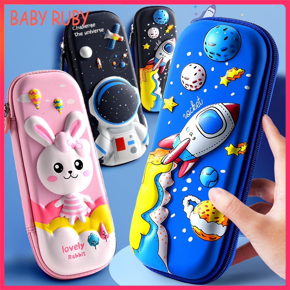 Hộp Bút Cho Bé Gái - In Nổi 3D, Kích Thước 23x10cm - hộp bút nhiều ngăn, hôp but cho hoc sinh, hộp bút học sinh cấp 1, hop bút hoc sinh, hộp bút trong suốt, hộp đựng bút, hộp bút cho bé trai, túi bút, túi đựng bút