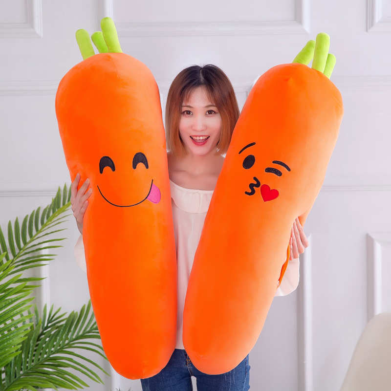 GỐI ÔM CHO BÉ HÌNH CỦ CÀ RỐT VẢI MỊN AN TOÀN CHO BÉ