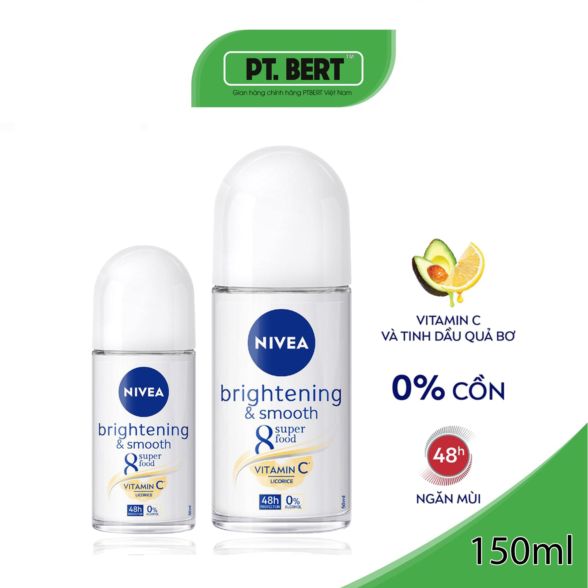 Lăn ngăn mùi nivea sáng mịn | mờ thâm | se khít lỗ chân lông