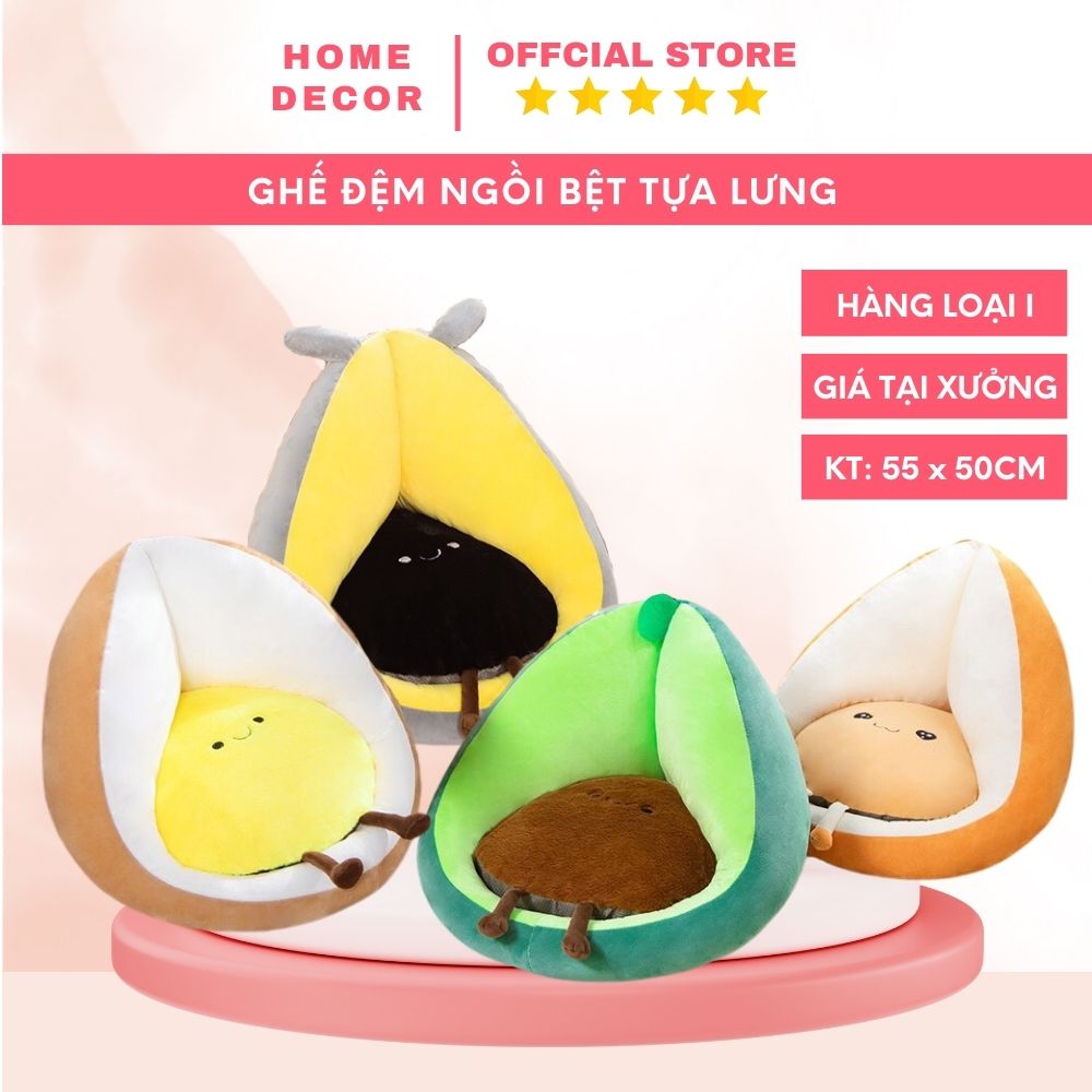 Ghế bệt tựa lưng, đệm lót ngồi bệt nhiều mẫu kích thước 55 x 50 cm, nệm lót ghế ngồi mềm mịn thoái mái