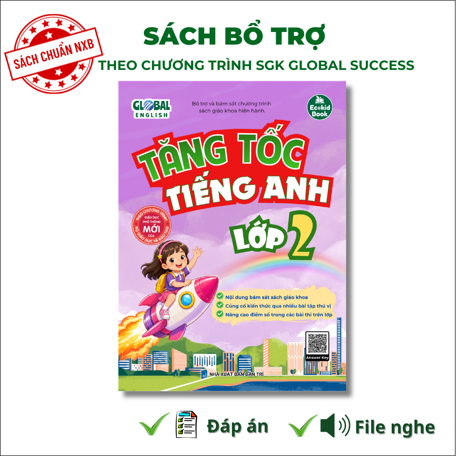 Ecokid - Sách Tăng Tốc Tiếng Anh Lớp 2 - Bài tập bổ trợ theo chương trình sách giáo khoa Global Success (có đáp án)