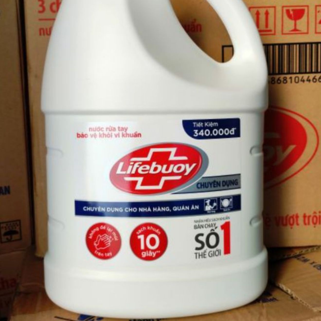 Nước rửa tay diệt khuẩn Lifebuoy can 4 kg