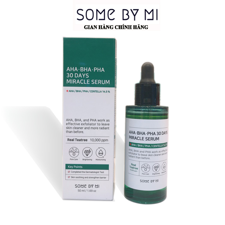 Serum dưỡng da sạch mụn SOME BY MI AHA-BHA-PHA 30 DAYS MIRACLE 50ml xuất sứ Hàn Quốc - Mỹ phẩm Mall