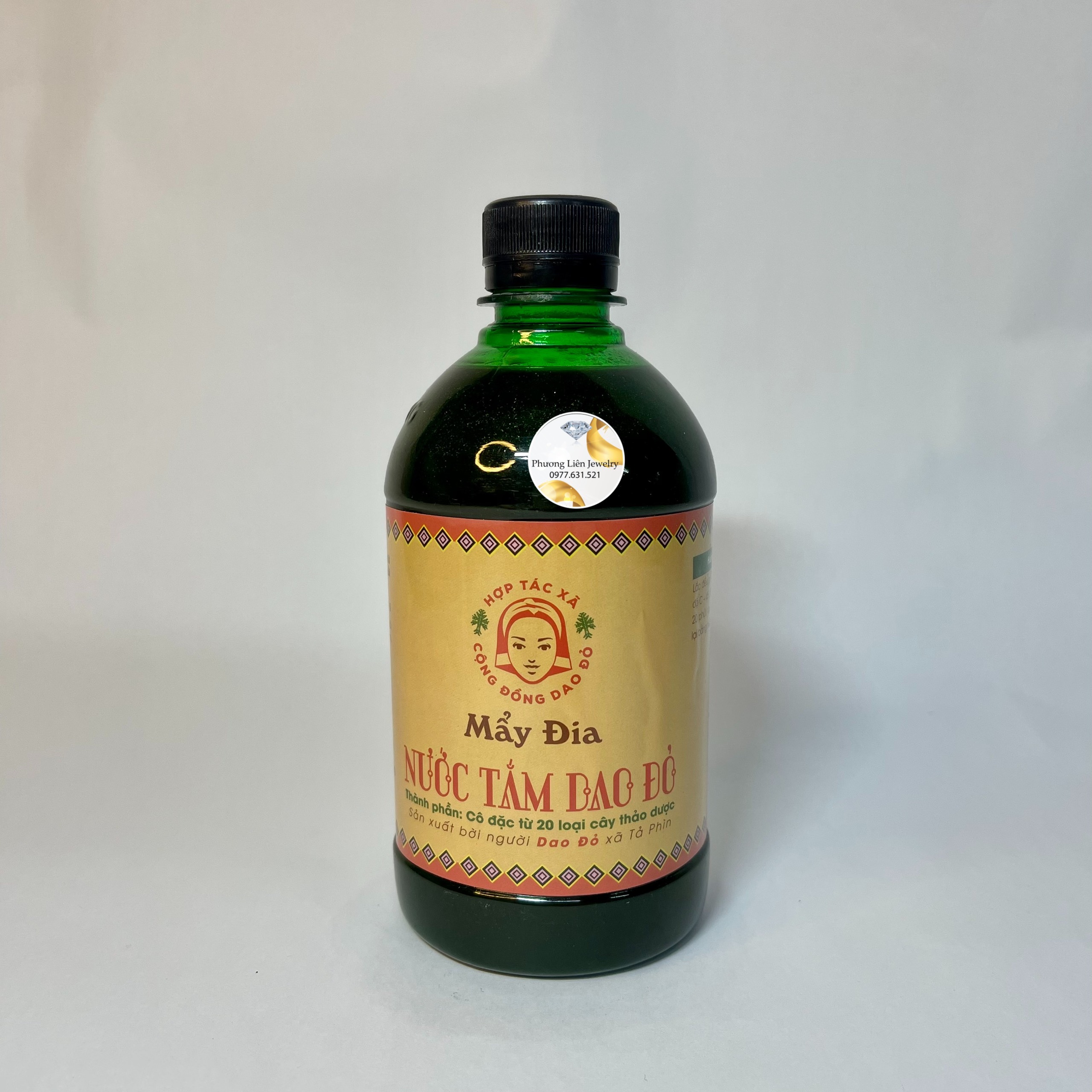 Nước lá tắm dao đỏ sapa loại 1 siêu đậm đặc thảo dược dạng chai 500ml - 2 lần sử dụng
