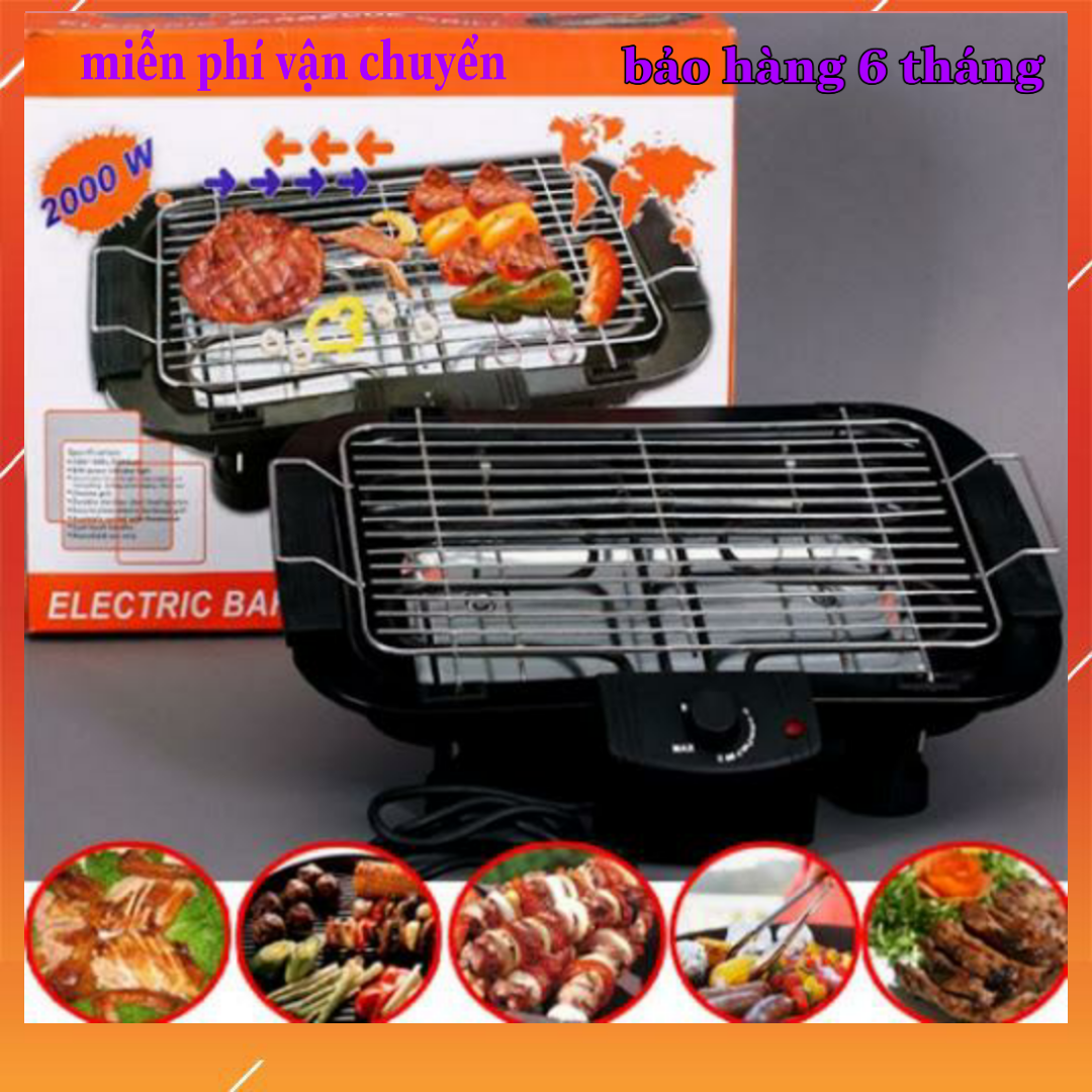 [HCM]Bếp Nướng Không Khói Electric Barbecue Grill Thông Minh Giá Rẻ.bảo hành 6 tháng tại kim tươi store