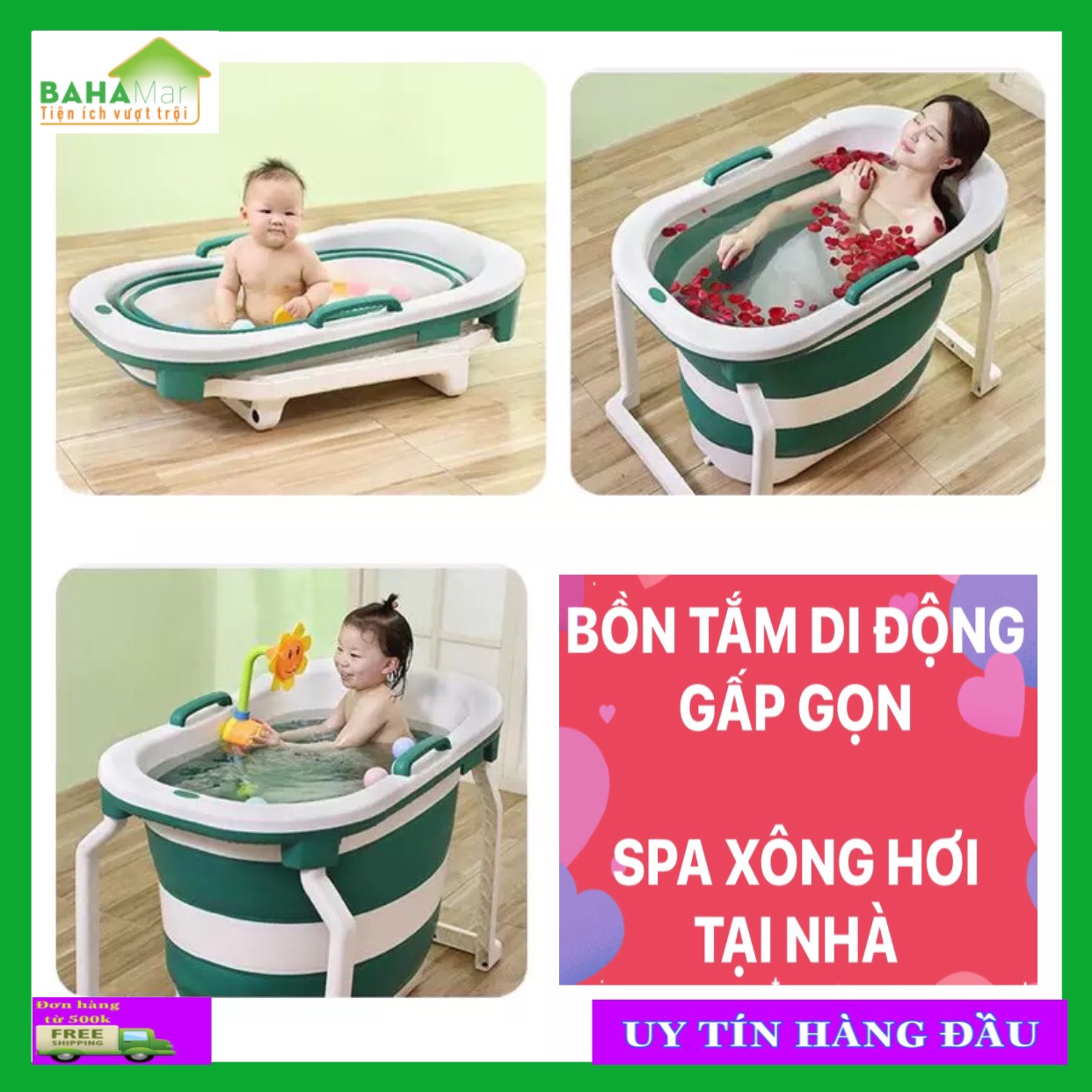 BỒN TẮM DI ĐỘNG GẤP GỌN - SPA XÔNG HƠI TẠI NHÀ "BAHAMAR" có thể gấp gọn và chiếm ít không gian khi không sử dụng. Bồn tắm thích hợp cho cả người lớn và trẻ em