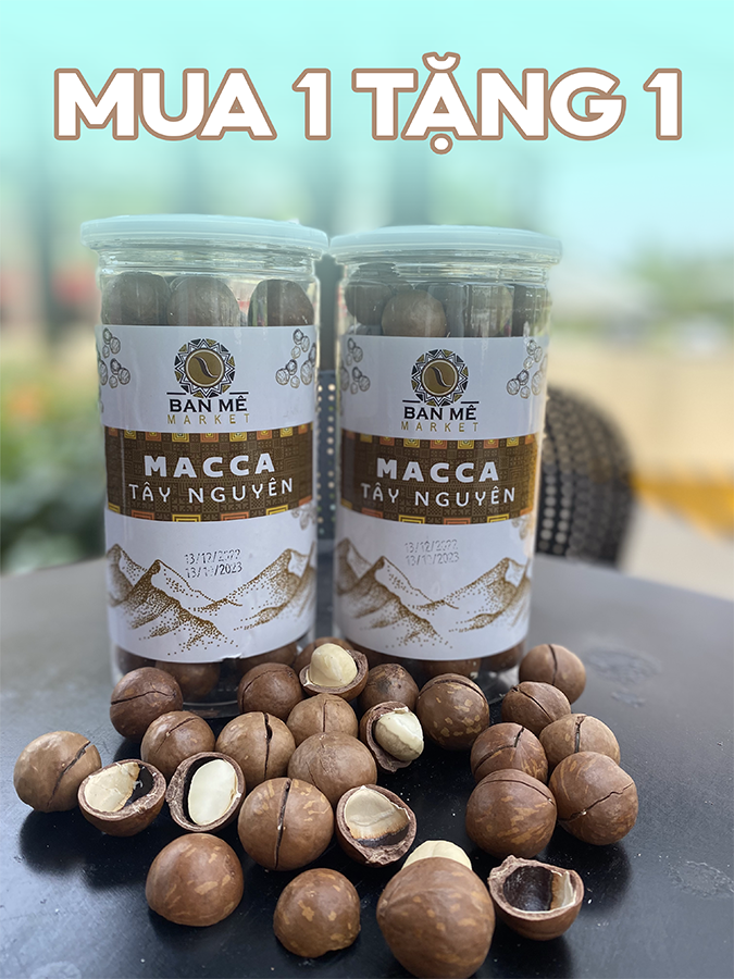 Hạt Macca Tây Nguyên, Mắc Ca LOẠT 1, Macca Nứt Vỏ Ogranic Nguyên Chất, Bổ Dưỡng từ Ban Mê Market