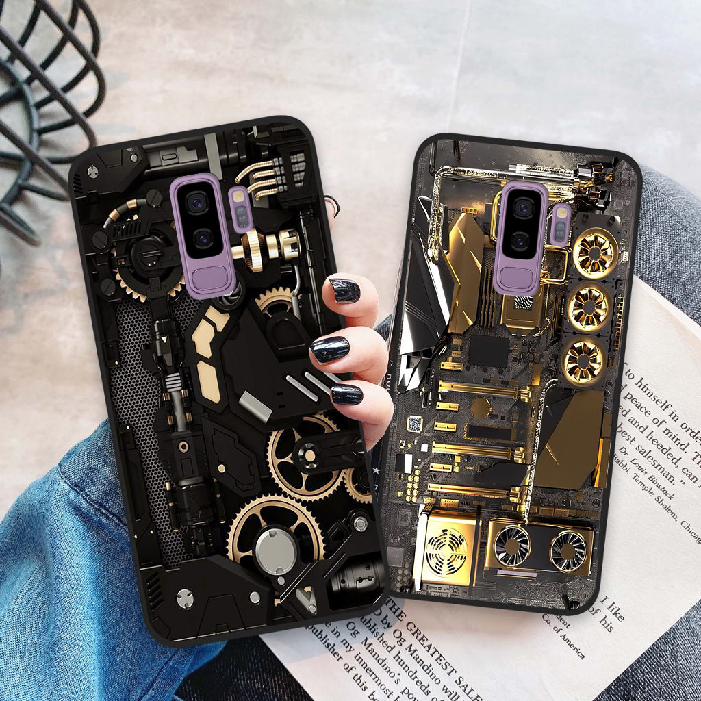 Ốp lưng Samsung Galaxy S9 / S9 Plus / S9+, ốp điện thoại samsung hoạ tiết máy móc 3D, nam tính, mạnh mẽ