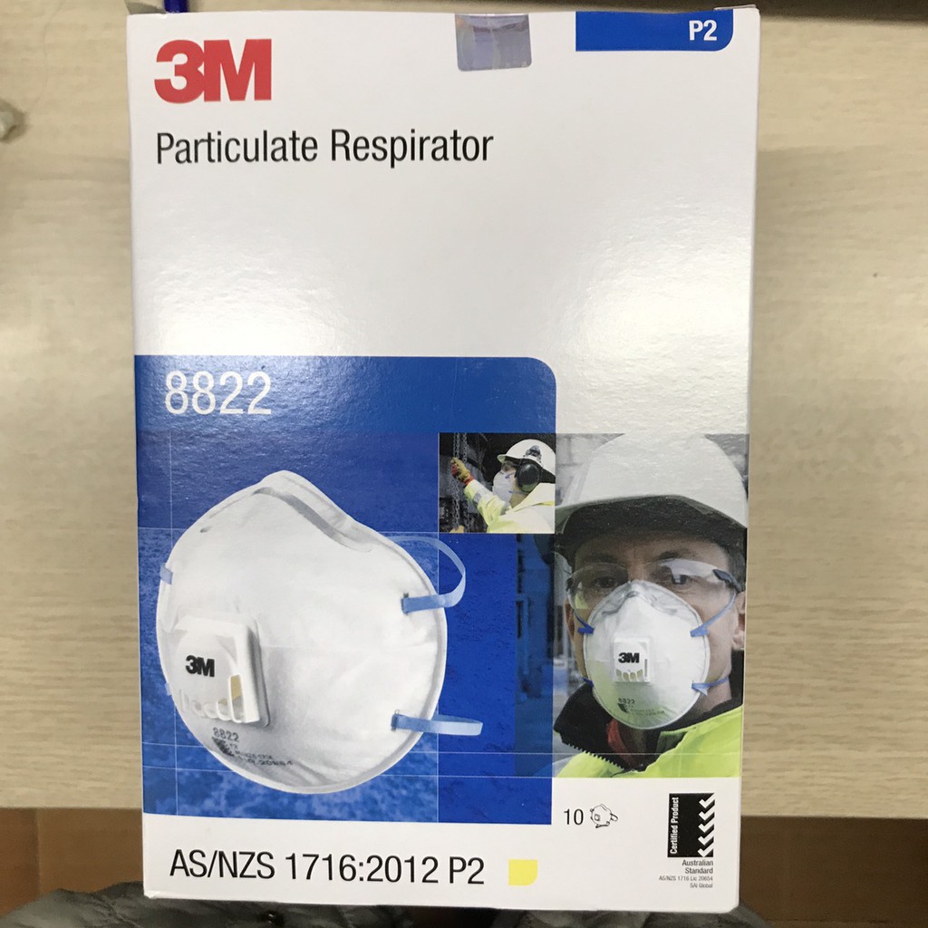 Comboo 2 chiếc Khẩu trang chống siêu bụi và khí 3M 8822 - Hàng chính hãng