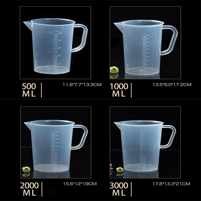 Ca Đong Nhựa Có Vạch Chia Định Lượng 1000ml