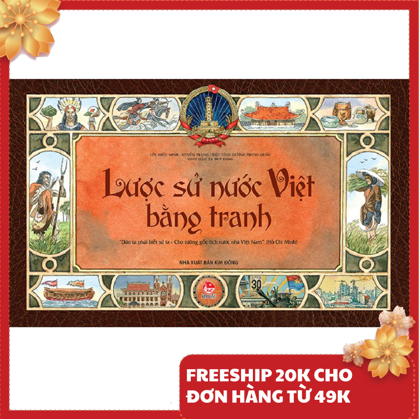 Sách - Lược sử nước Việt bằng tranh bìa mềm