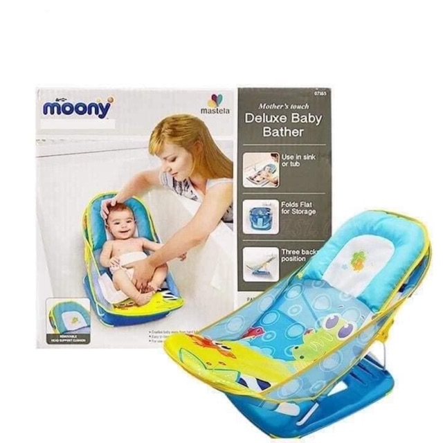 Ghế Tắm Masterla Cao Cấp Có Tựa Đầu Cho Bé (Hàng Quà Tặng Moony)